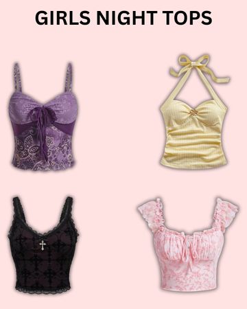 Y2K Girls Night Tops #010526