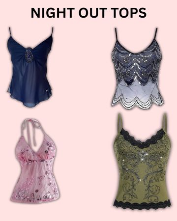 Y2K Night Out Tops #010526