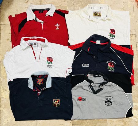 Mix vintage club rugby shirts bundle 126