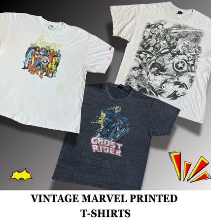 Vintage Marvel Printed T-Shirts