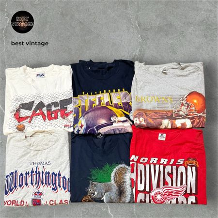 T-shirt vintage a punto singolo