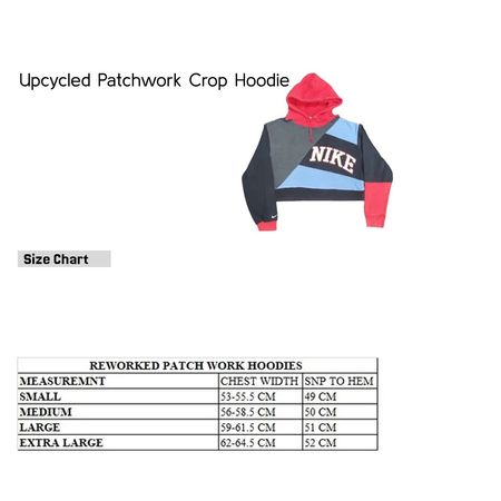 Upcycled Patchwork crop hoodie