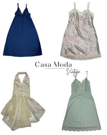 300426-3 Y2k Lace up silk slip dress 13 pcs