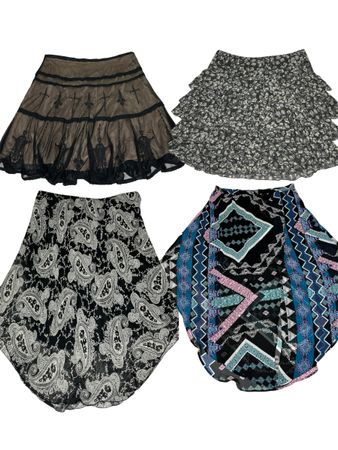 Y2K poly Skirt | V-T451