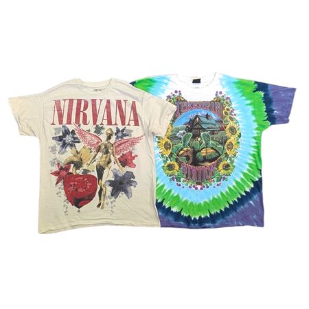 Vintage Movie Music Graphic Print Tshirts