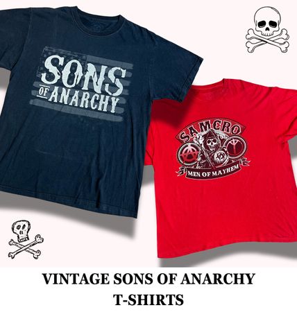 Vintage Sons of Anarchy Printed T-Shirts