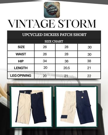 Upcycled Dickies Patch Shorts
