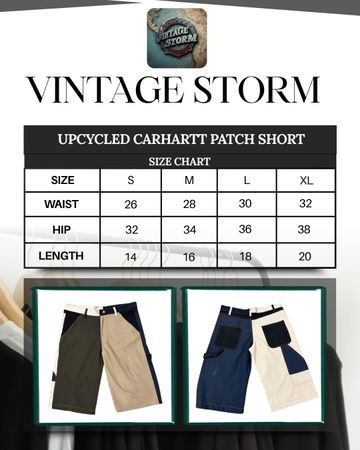 Upcycled Carhartt And Dickies Patch Shorts