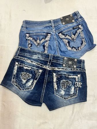 Miss me true religion rockrevival mini shorts