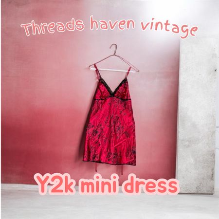 TH#0104 Y2K Sexy Slip Dress – Sleek Satin Body-Hugging Icon ntial