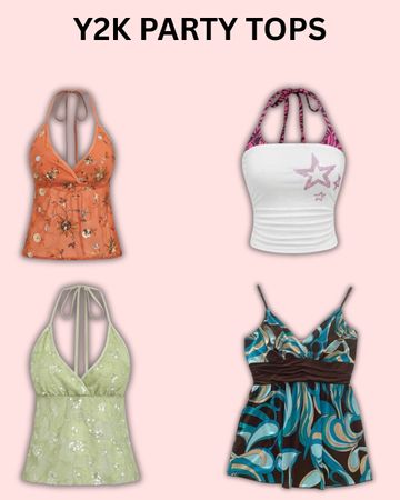 Y2K Party Tops #059226