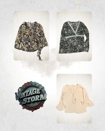 Y2K Poly Blouse