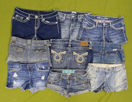 RV3295 Y2K Denim Mini Shorts