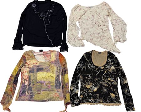 Y2K women’s full tops