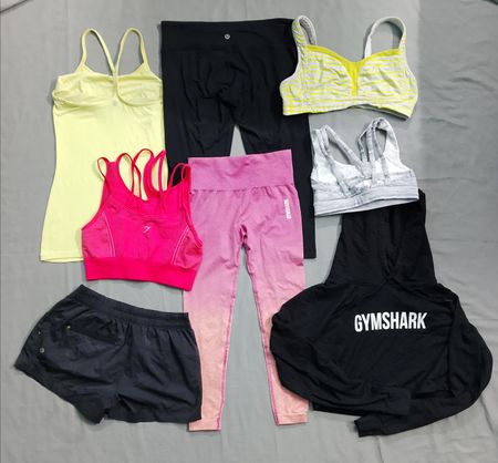 Gymshark and Lululemon mix bundle