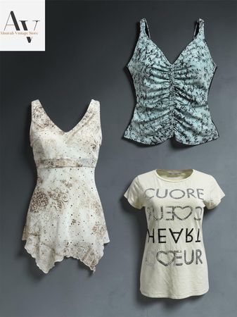 Retro Fairycore & Y2K Tops