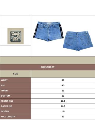 Upcycled Denim Reebok Nike Adidas Shorts
