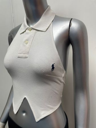 🔥 Upcycled Ralph Lauren Polo Sexy Halter Tops
