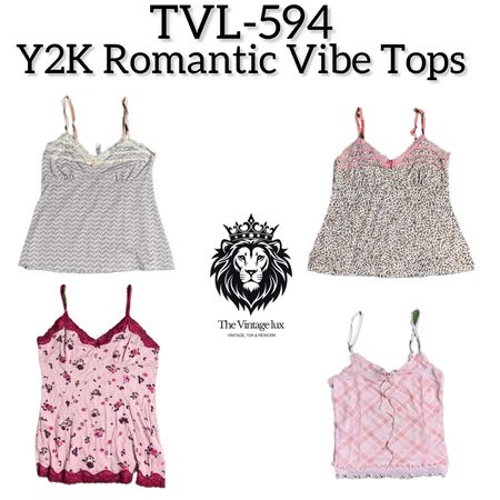 Y2K Romantic Vibe Tops (TVL-594)