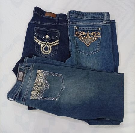 CR8093 Y2K Flare & Straight Jeans