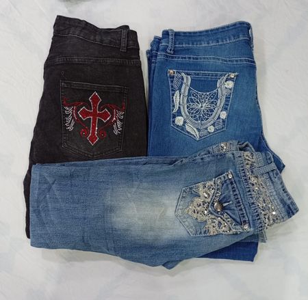 CR8096 Y2K Flare Jeans