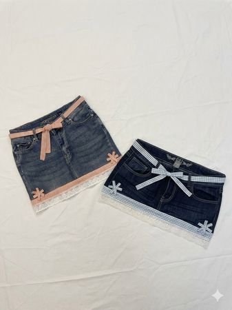 Upcycle Denim Skirt Style (DV -05)