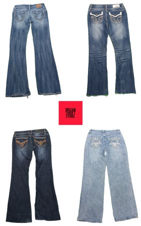 DESIGNER Y2K INSPIRED JEANS BRAND'S INCLUDED BKE,YMI, Wallflower,etc