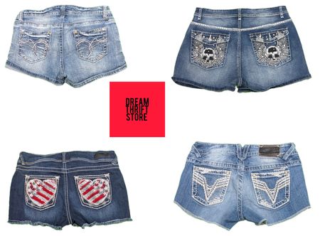 DESIGNER Y2K INSPIRED SHORTS BRANDS INCLUDED HOTT KISS,MUDD,VIGOSS,ETC