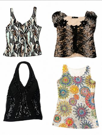 Y2K Women’s Tops Bundle – Cami, Halter & Printed Mix – Trendy Styles