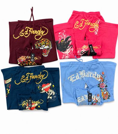 Ed hardy ladies matching tracksuits