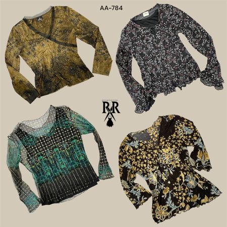 Y2K Earthy Grunge Full Sleeve Tops (AA-784)