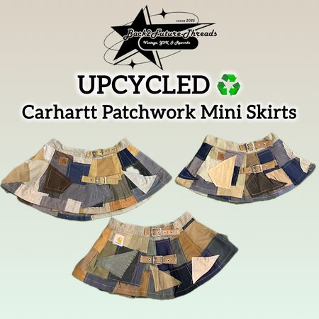 Upcycled Carhartt Patchwork Mini Skirt (REP)