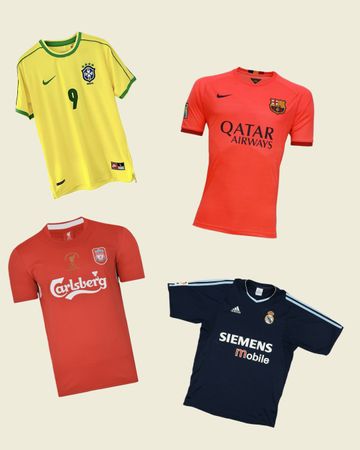Vintage Football Jersey Bundle – Retro Soccer Shirts Mix | Y2K / 90s / 00s | Wholesale Resell Pack