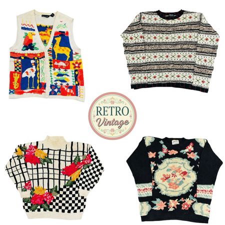 Retro Aesthetic Knitwear – Unique Vintage Finds |E|