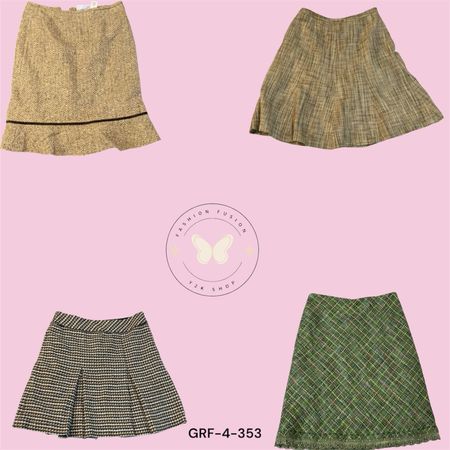 Retro Y2K Wool Blend Maxi Skirt – High Waist A-Line (GRF-4-353)