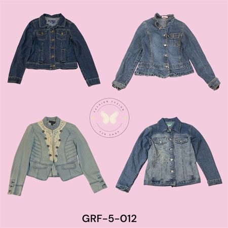 Retro Y2K Baggy Denim Jacket – Washed Blue Vintage Look (GRF-5-012)