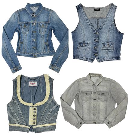 Grunge & Denim!! Mix Jackets & Waistcoats: TT-247