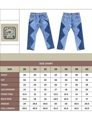 Upcycled Wavy Panel Jeans