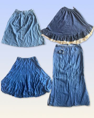 Denim Mixi skirt 10 pieces