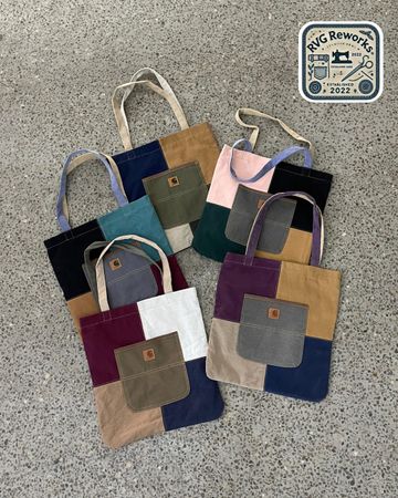 Upcycled Carhartt Patchwork Tote Bag