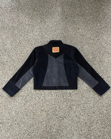 Upcycled Denim Crop Jacket