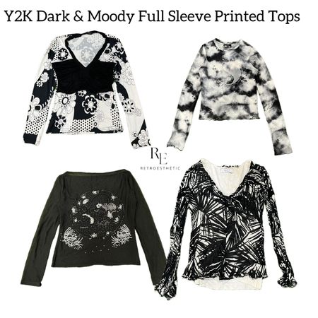 Y2K Dark & Moody Full Sleeve Tops RE-3081