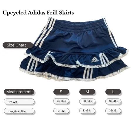 Upcycled adidas Frill Skirt