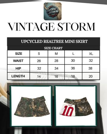 Upcycled Realtree Mini Skirt