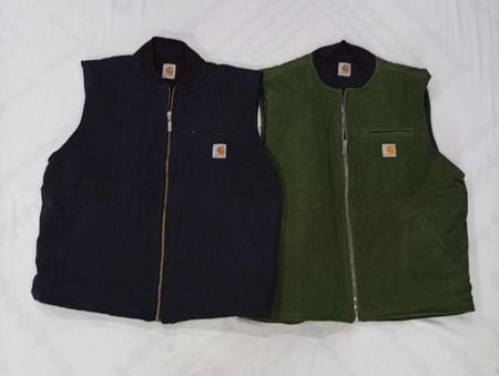 CR8159 Upcycled Carhartt Vest Jackets