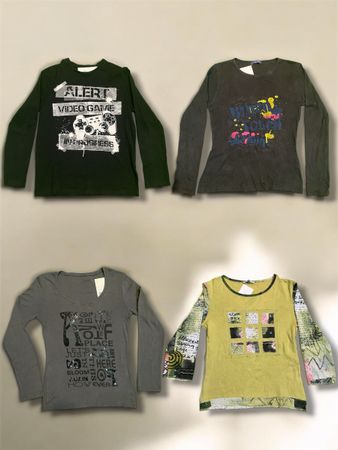 Y2k Printed Long Sleeves T-Shirts