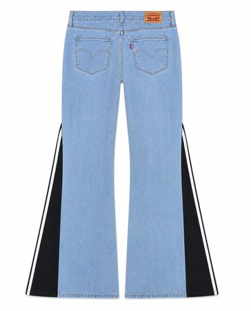 CR1564 Upcycled Sport Panel Flare Jeans