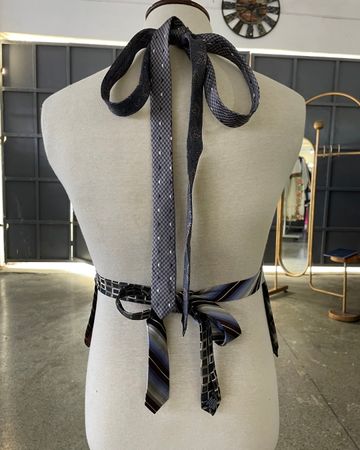 Upcycled Tie Tank Top