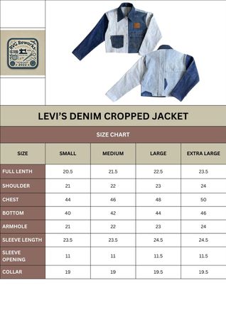 Upcycled Levi’s Panel Denim Jacket
