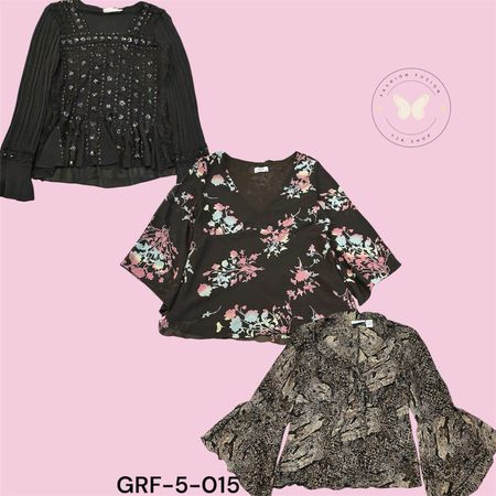 Blusa stampata in stile mash Y2K alla moda (GRF-5-015)